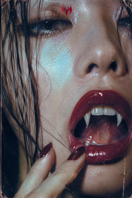 牙を隠すにはまだ早い🦇 · AI Girl's Photo Studio