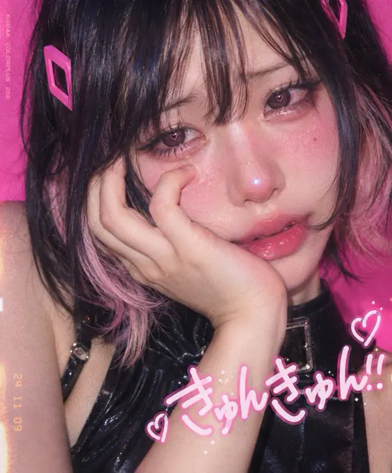 きゅんきゅん💗 ◆顔Prompt オルチャンメイクの가장 인기 있는 국민 미녀ファッションモデルを約55cmの距離から50mm相当で撮った、頭頂と両肩が画面… · AI Girl's Photo Studio