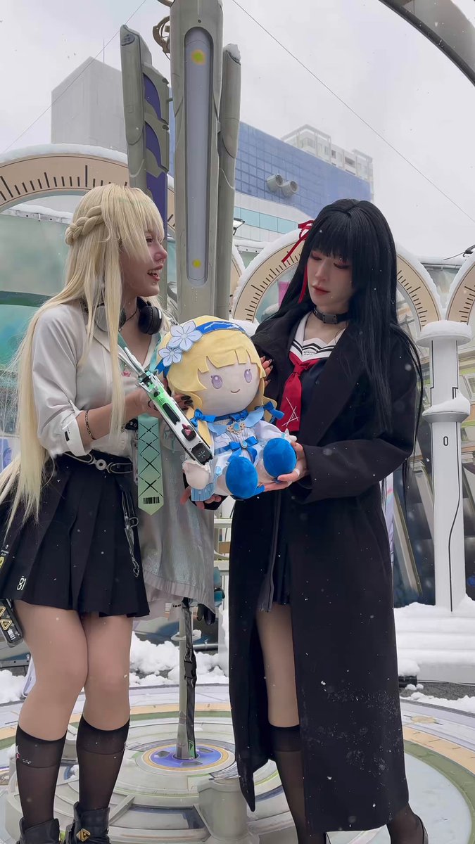雪の中でのお姿が本当にお綺麗でした🫶 千咲 小鳥みやび さん（@toritori_miyabi ） #鳴潮 #WUWATOGETHER · 森のくま♪