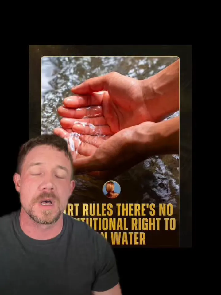 It’s hard to accept that something as basic as safe drinking water can come dow… · non aesthetic things