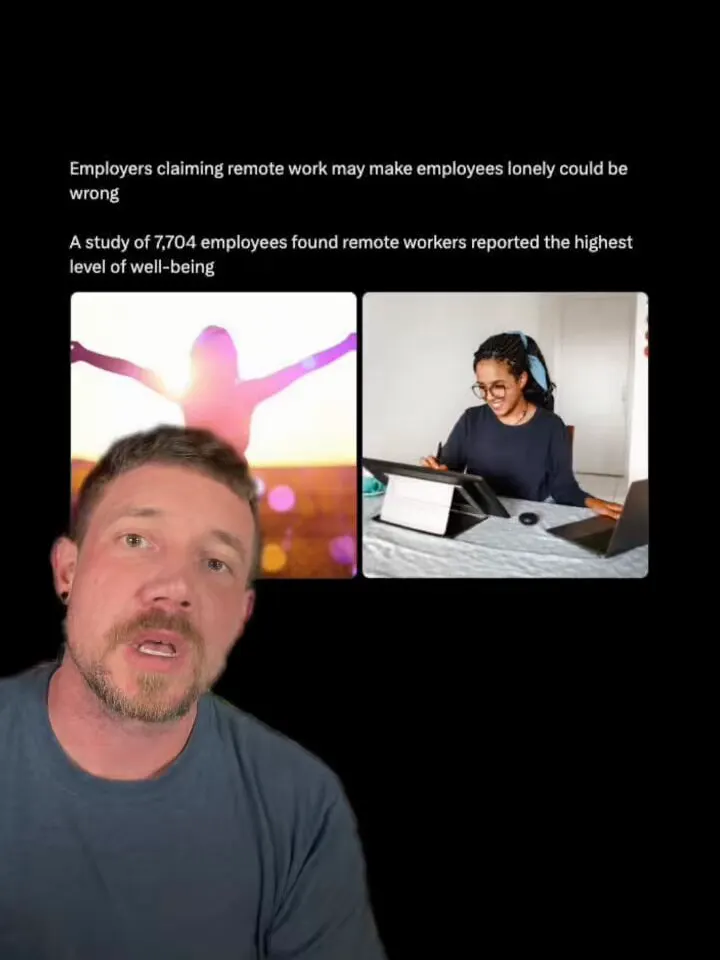 A report of more than 7,700 workers found that remote employees reported the hi… · non aesthetic things