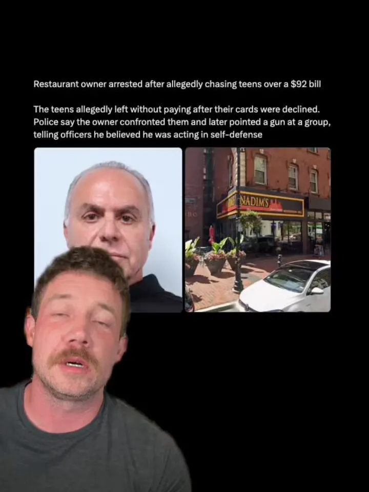 Restaurant owner arrested after pulling a gun on teens over a $92 bill It’s hon… · non aesthetic things