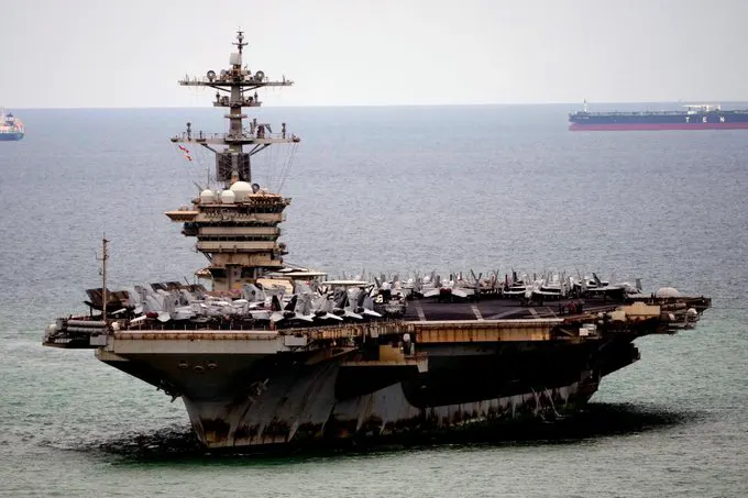 The USS Abraham Lincoln arrives in Thailand showing clear signs of its long dep… · non aesthetic things