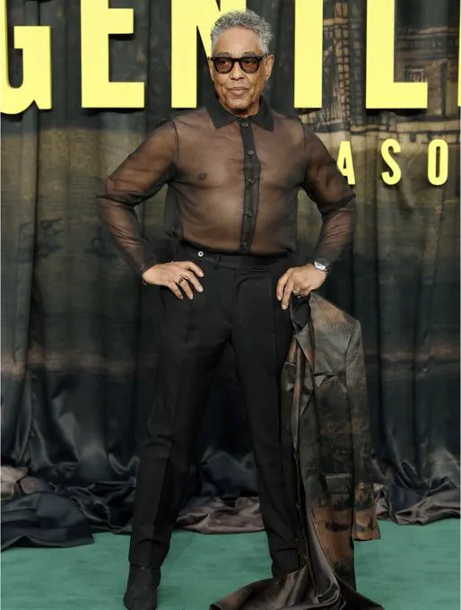 Giancarlo Esposito at the premiere of 'THE GENTLEMEN' Season 2' in London · non aesthetic things