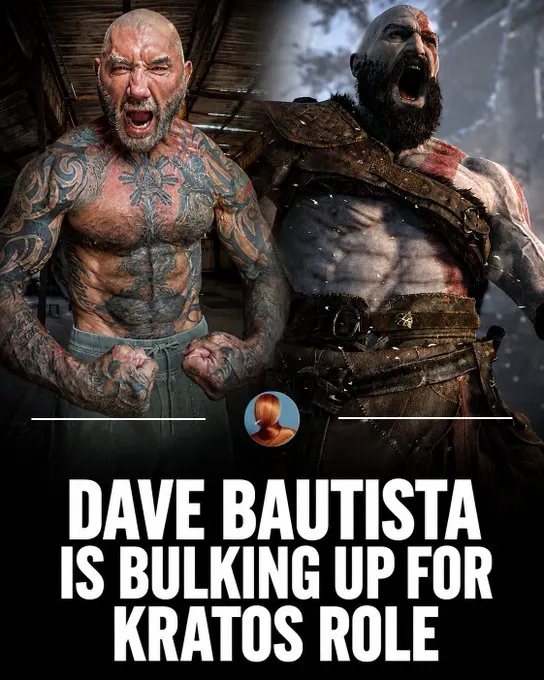 Dave Bautista begins bulking up for his role as Kratos in Amazon’s live-action … · non aesthetic things