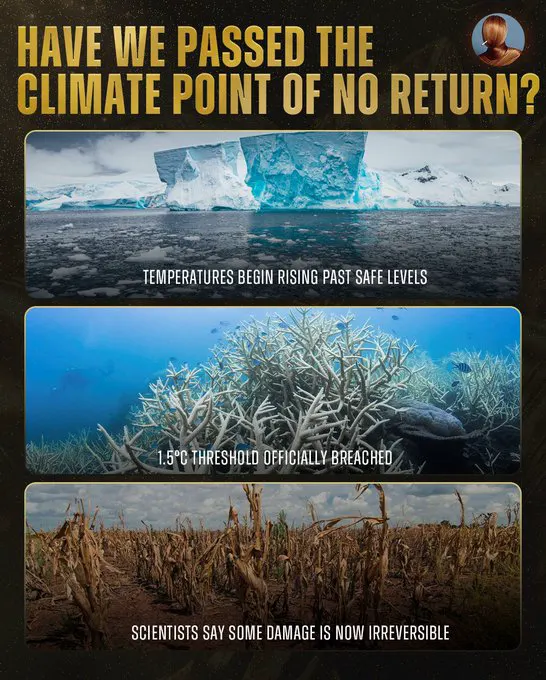 A recent UN report says the world has passed the point of preventing some of cl… · non aesthetic things