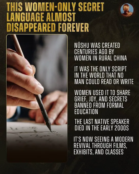Nüshu is the only known writing system created exclusively by women, letting th… · non aesthetic things
