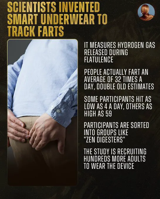 Researchers built wearable "Smart Underwear" that tracks hydrogen gas to measur… · non aesthetic things