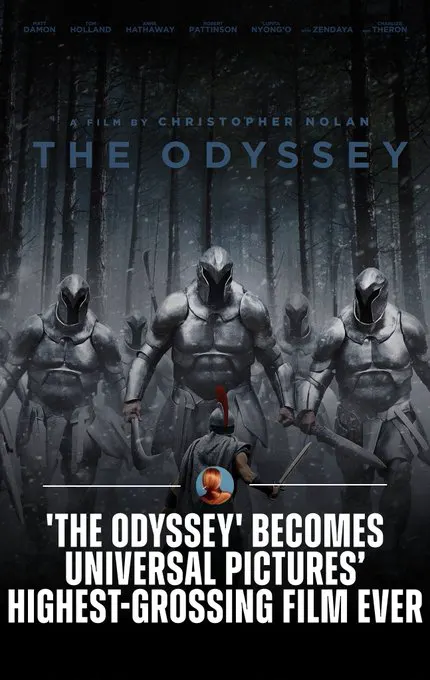 ‘The Odyssey’ surpasses $1.68 billion to become Universal Pictures’ highest-gro… · non aesthetic things