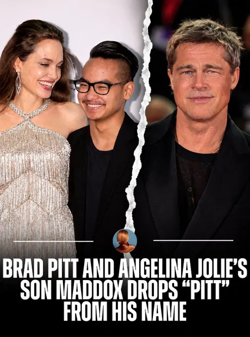 Brad Pitt and Angelina Jolie’s son Maddox has officially dropped “Pitt” from hi… · non aesthetic things