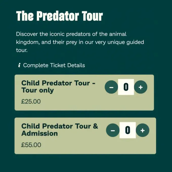 Chester Zoo accidentally advertises “Child Predator Tour” tickets Chester zoo s… · non aesthetic things