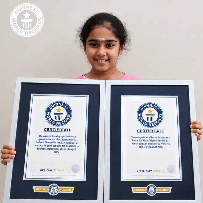 11 year old British chess prodigy of Indian origin Bodhana Sivanandan has been … · non aesthetic things