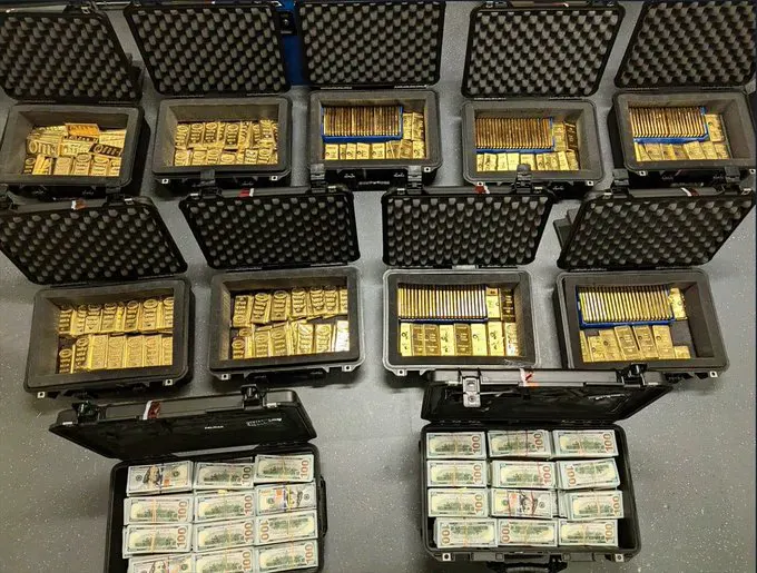 600 pounds of gold bars and $2 million seized from the home of a former CIA off… · non aesthetic things