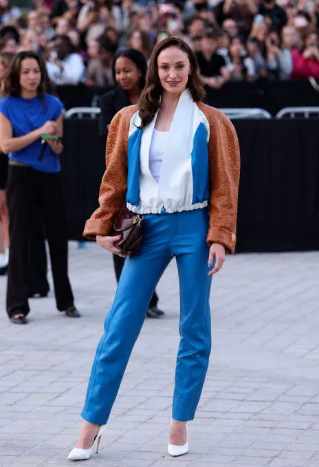 Sophie Turner attends Louis Vuitton’s Spring/Summer 2027 show in Paris · non aesthetic things
