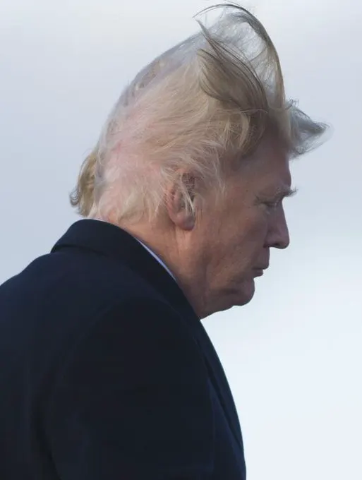 Donald Trump says he’s depressed after noticing his hair thinning at the back o… · non aesthetic things