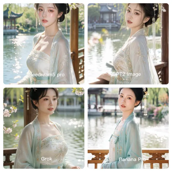 图片模型不完全测评——正经版 测试模型：ideo4，qwen image2 pro，gpt2，banana，seedream5 pro，grok 个人总结：s… · vgggy
