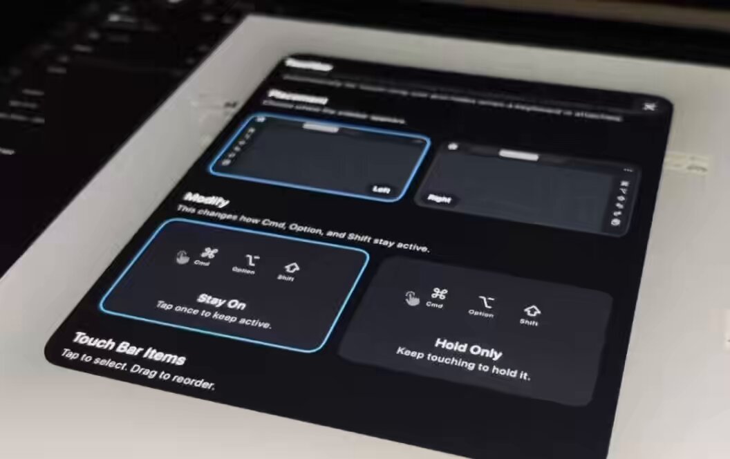 在触控 Touch Bar 上使用按钮组合的情况下，你会更喜欢哪种交互：按下后长期生效，还是只在点击时生效？我更倾向于前者，它更接近状态切换，也更适合连续操作。 · BunnyLau