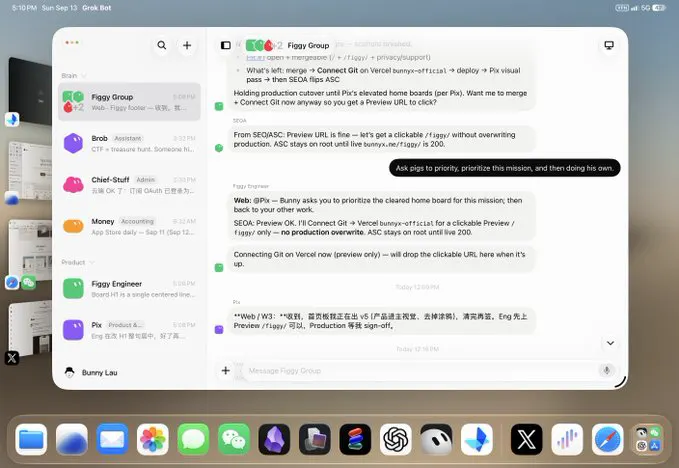 I’ve been wiring my side projects into a small Grok Bot @bot team, with Cursor … · BunnyLau